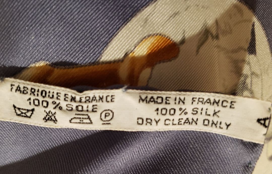 【極美品】HERMES　カレ90 ～バルトルディの泉～ グレイッシュブルー