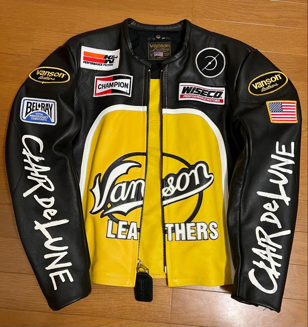 VANSON× CLAIR DE LUNE サイズMライダース(L〜XL相当）