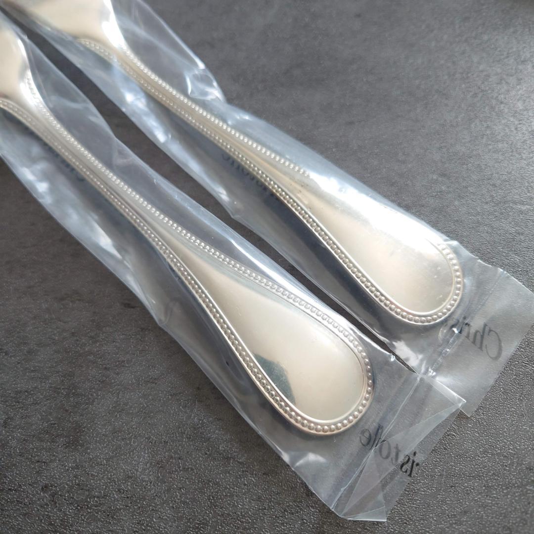 クリストフル パール 未開封 テーブルフォーク 2点