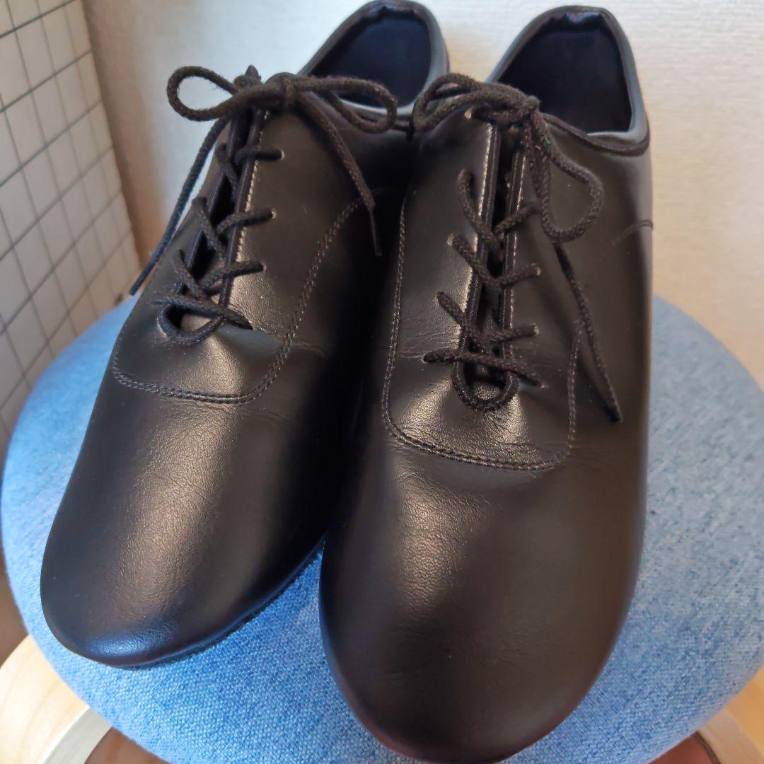 社交ダンス 紳士用シューズ 黒 レザー Kent Dance