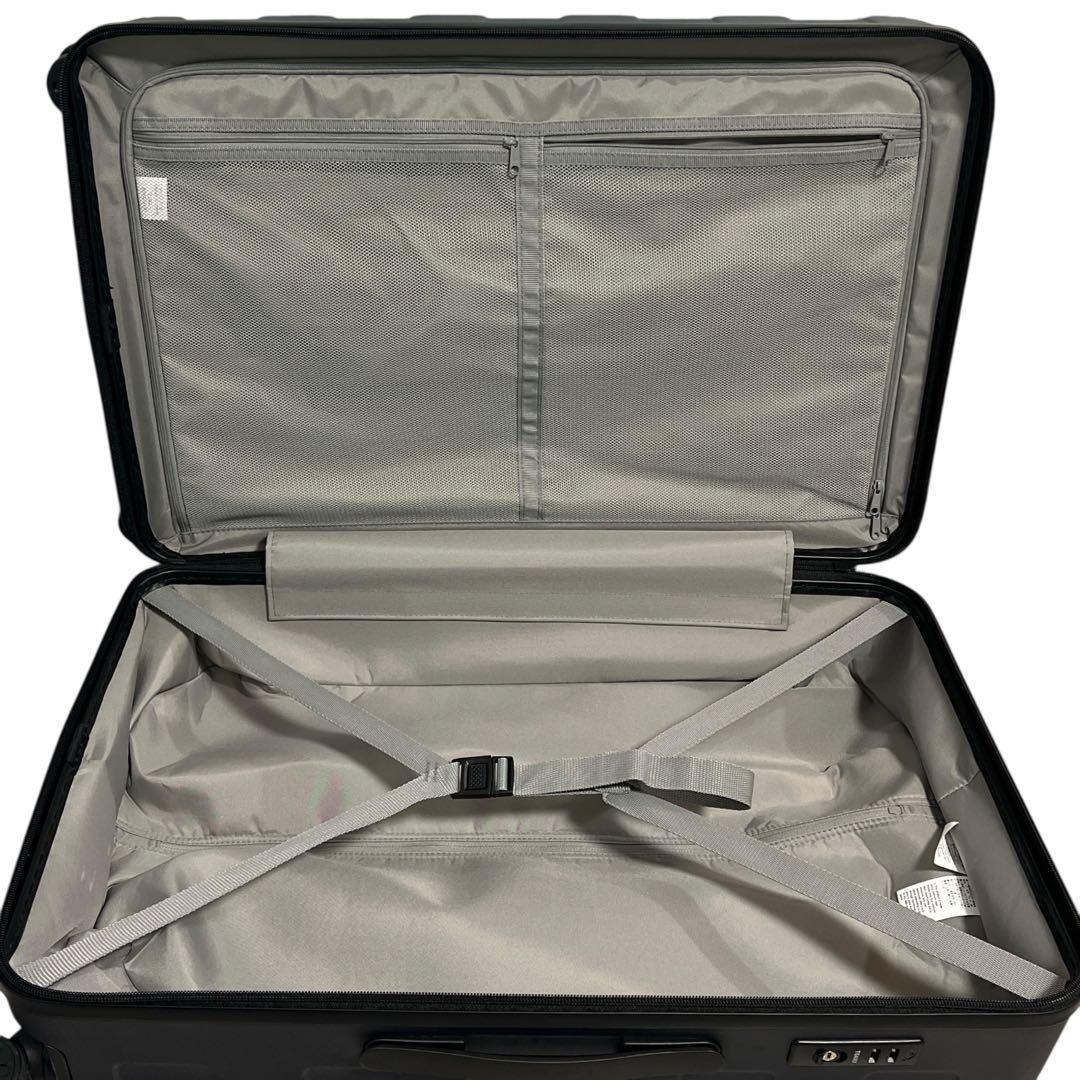 極美品 無印良品 MUJI バーを自由に調節できるハードキャリーケース 63L