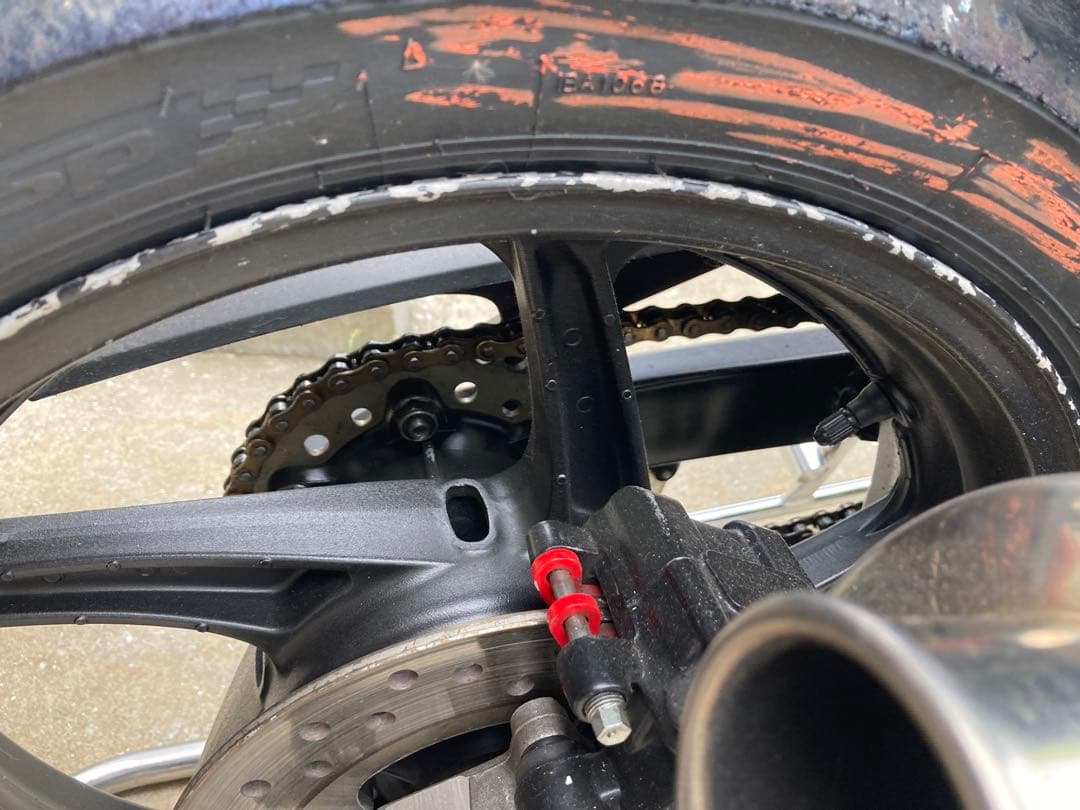 使用25分 ダンロップ α-13SP 110/70 140/70 CBR250R