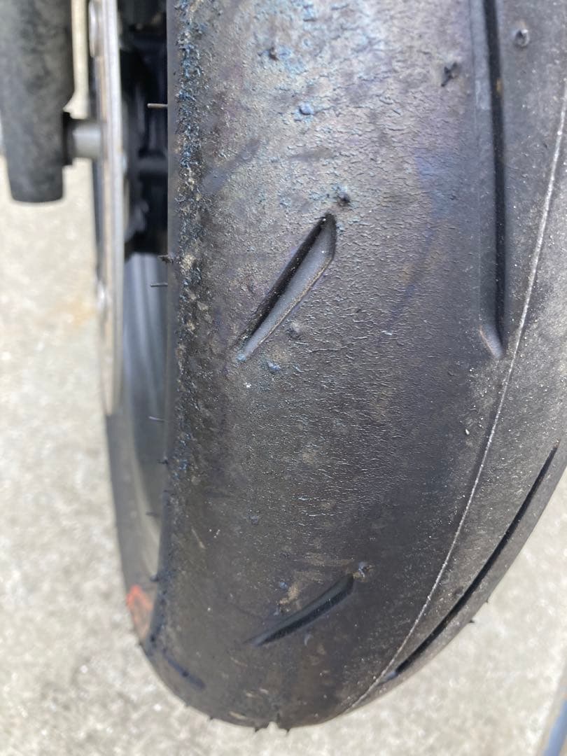 使用25分 ダンロップ α-13SP 110/70 140/70 CBR250R