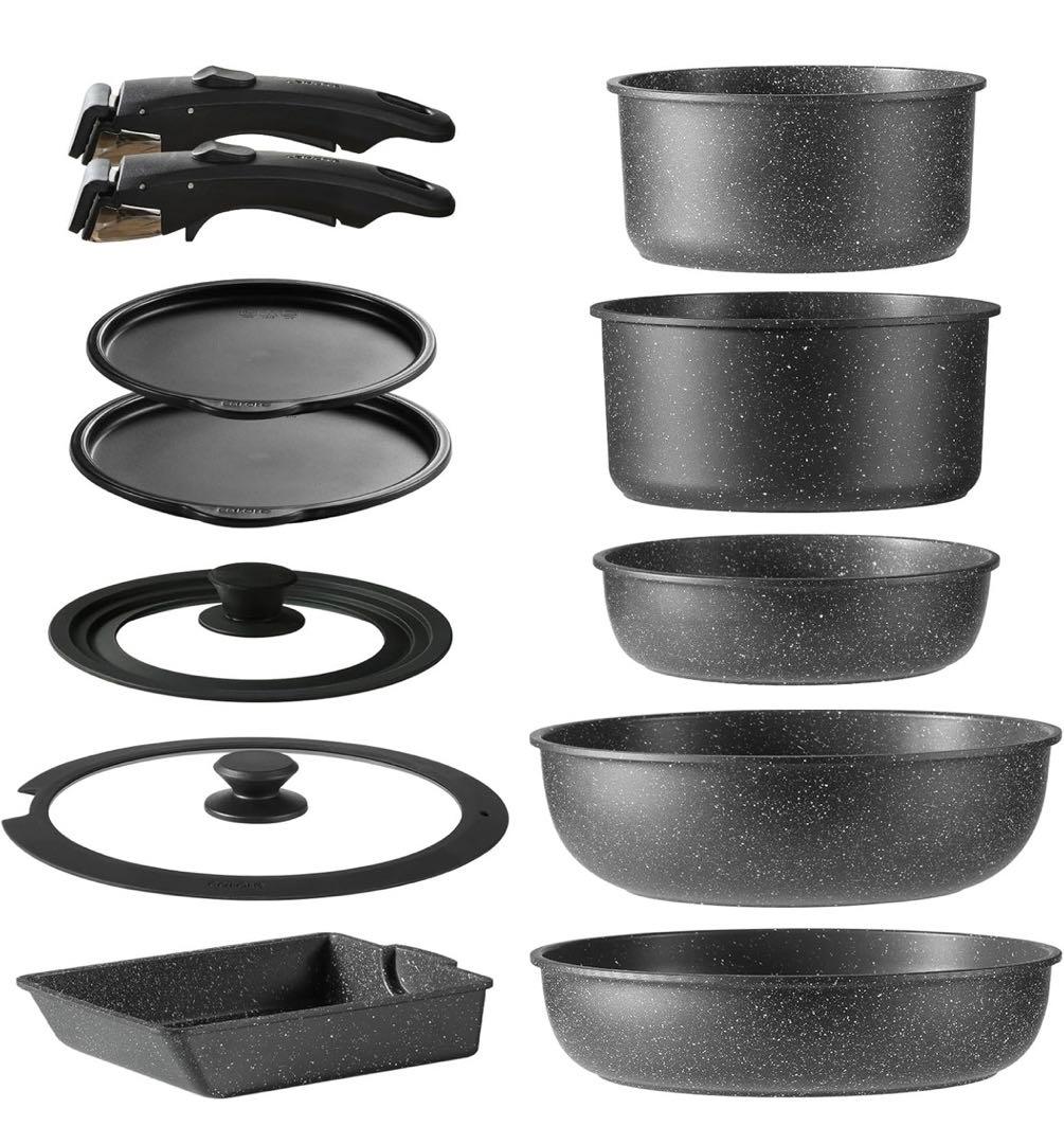 【CAROTE】フライパン セット 12点 IH·ガス火対応 プロ仕様