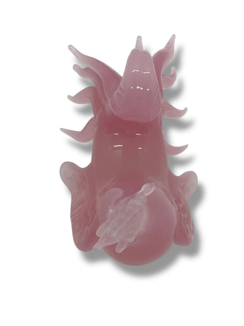 田*夫様 #ムラノガラス ピンクオパリン 鶏フィギュリン 2点セット