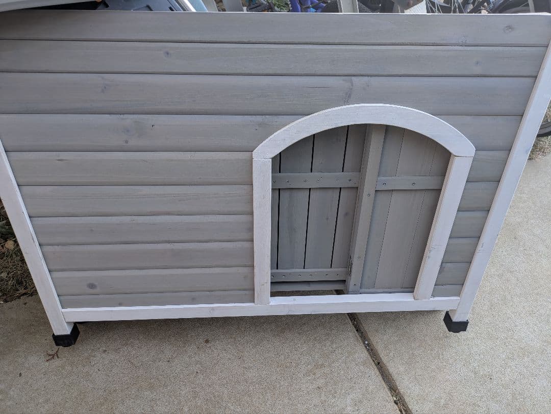 木製犬小屋 蓋付き