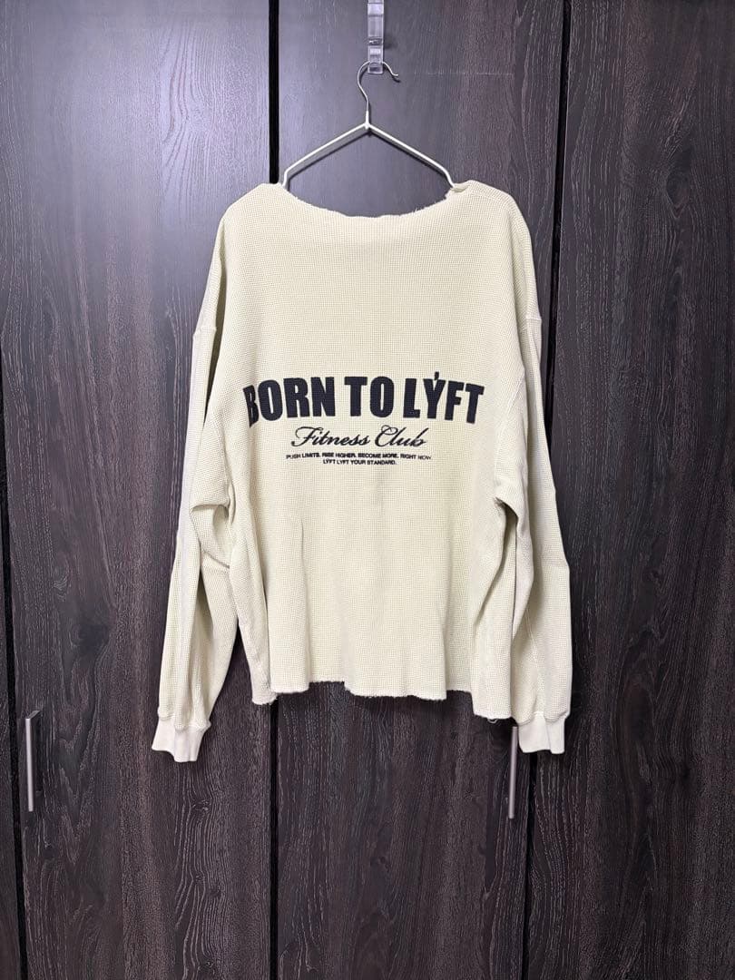【完売品】LYFT VINTAGE ロングTシャツ サーマル生地 IVORY