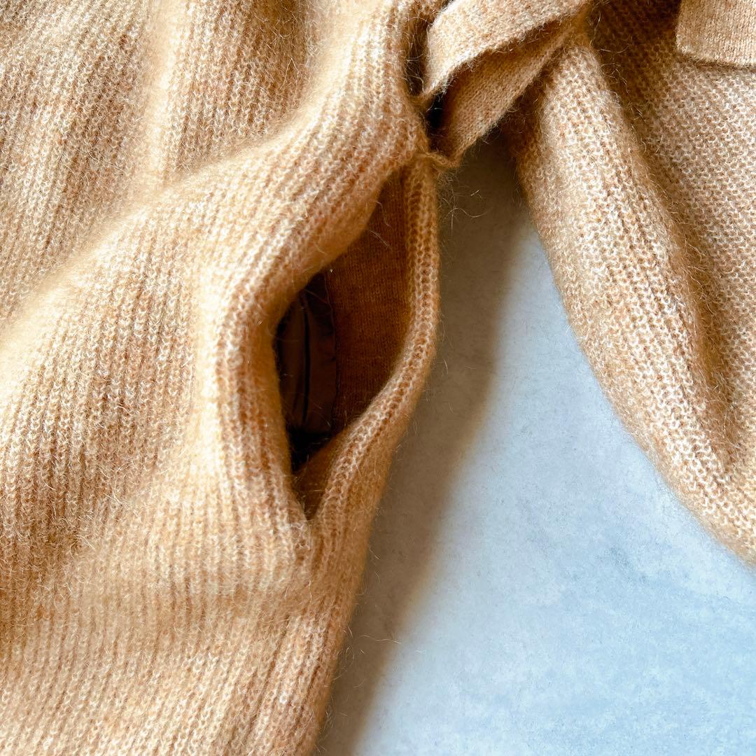 定価2.9万☆美品☆エトレトウキョウ モヘヤ　ロングニットコート　ベルト付き