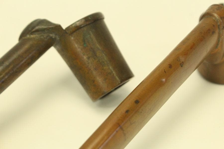 古銅 矢立 文房具 筆筒 十六個 まとめて(A564)