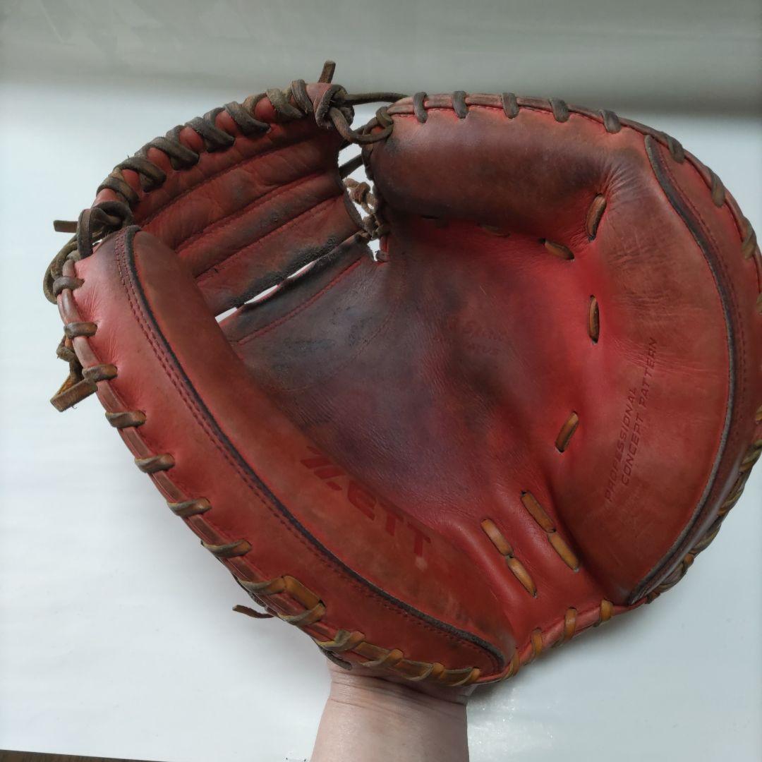 ZETT 硬式ミッド 茶色　傷や汚れあり