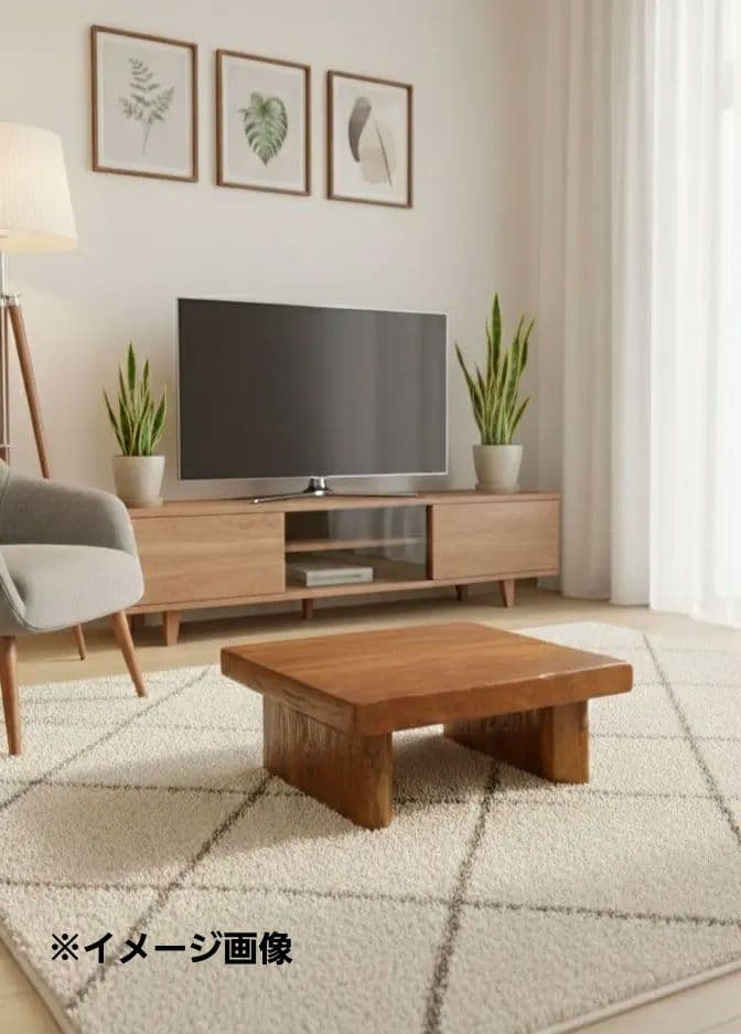 ローテーブル　古木　天然木　無垢材　アンティーク　ハンドメイド