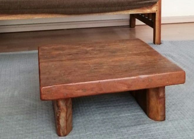 ローテーブル　古木　天然木　無垢材　アンティーク　ハンドメイド