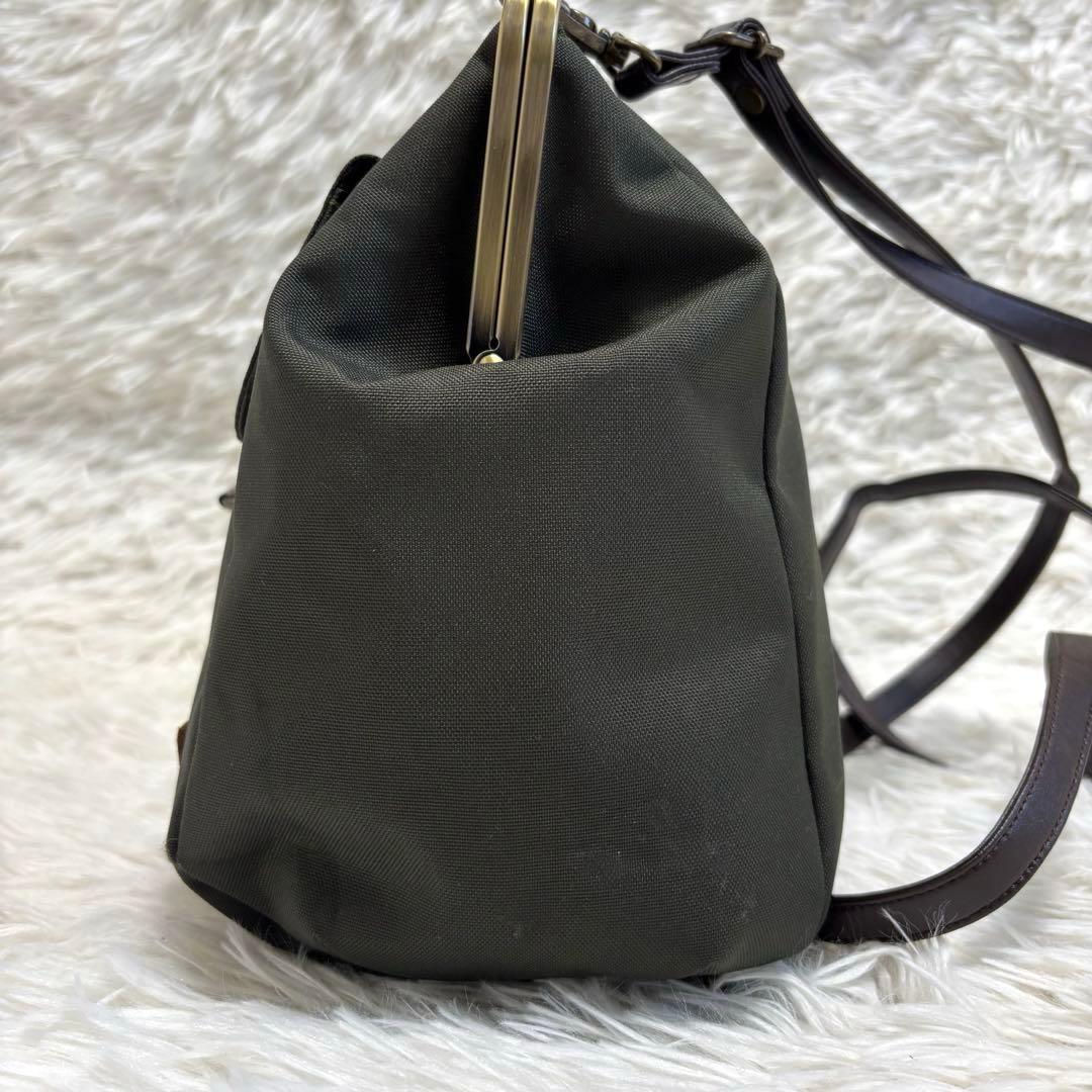 極美品★AYANOKOJI　あやの小路　がま口ショルダーリュック　2way