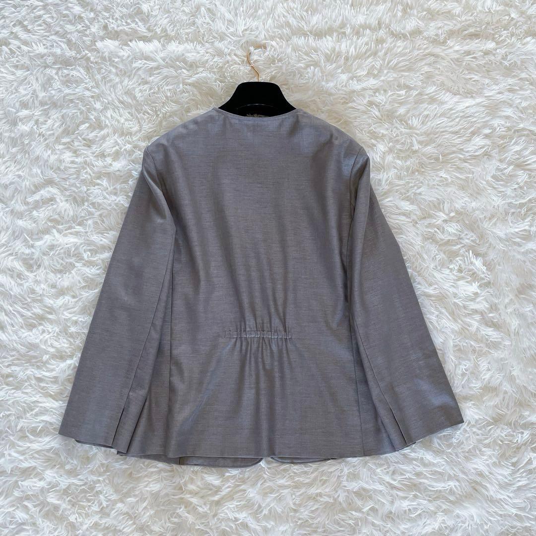 美品✨【ジェイプレス】ノーカラージャケット パンツ セットアップ 洗えるUV速乾