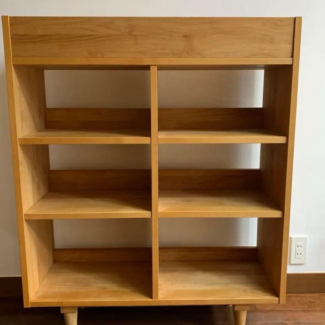 モモナチュラル COMO SHELF M 本棚　棚　美品