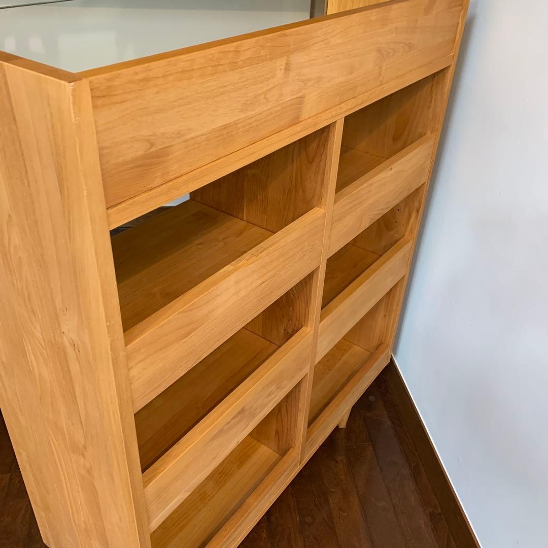 モモナチュラル COMO SHELF M 本棚　棚　美品