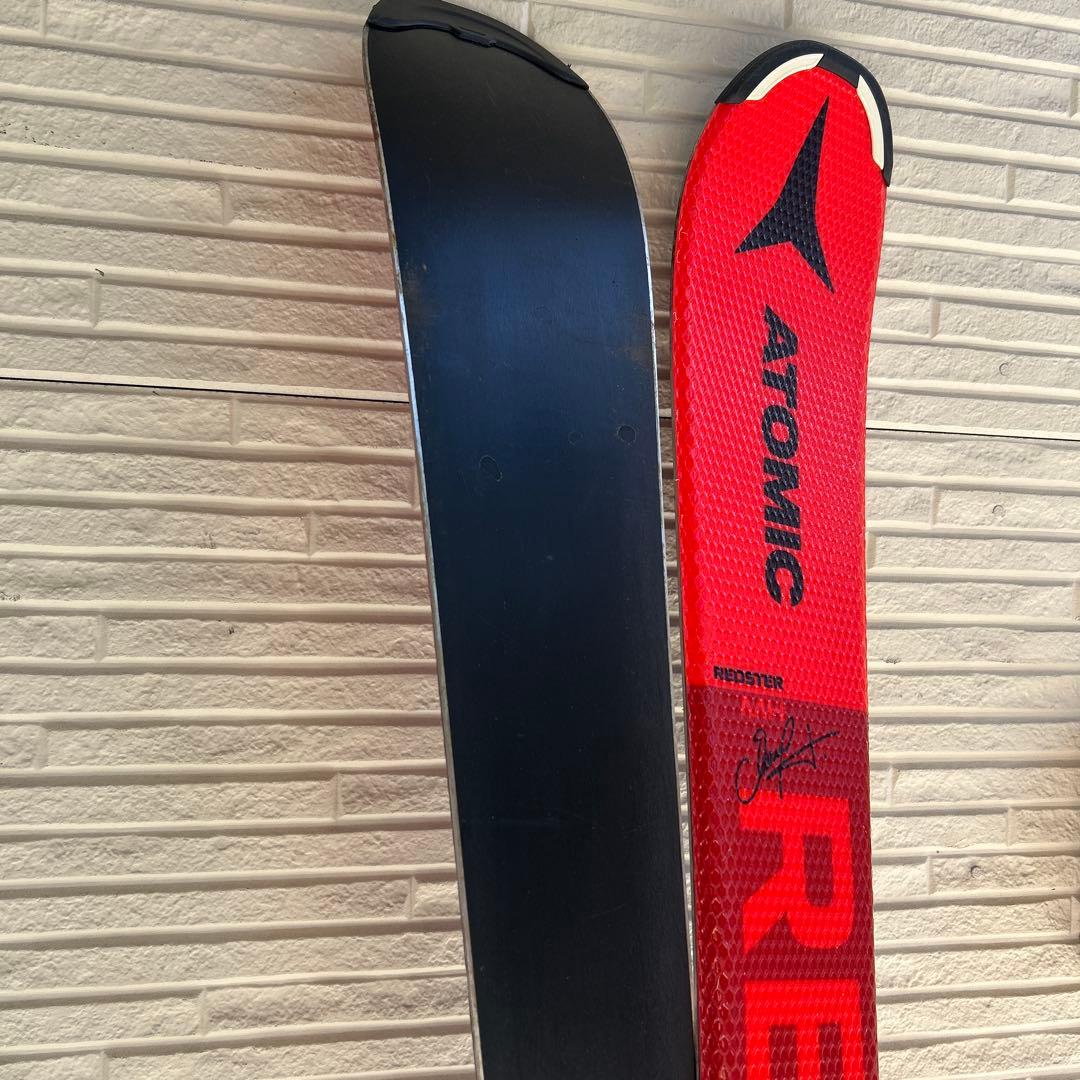 美品！120 ATOMIC RED スキー板 バインディング付き