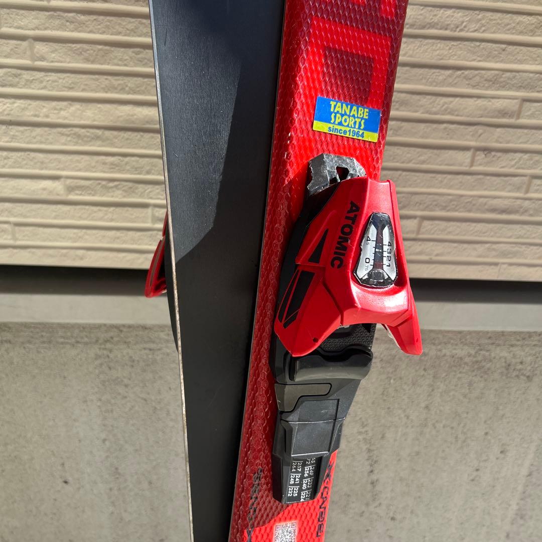 美品！120 ATOMIC RED スキー板 バインディング付き