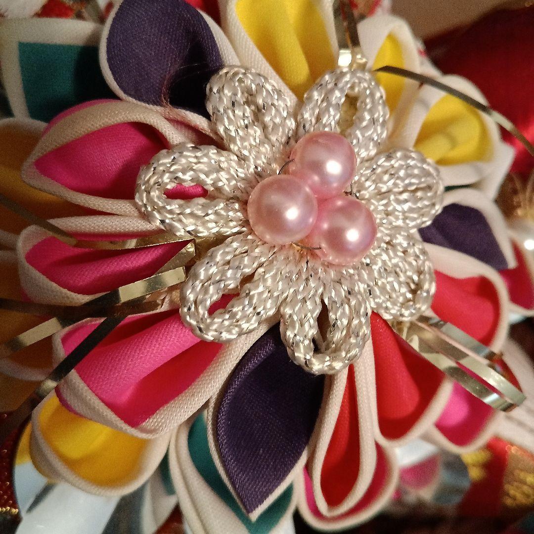 最終京染四つ身絵羽七五三アンティーク9点セット♡鶴柄♡刺繍♡地紋有ります。レトロ