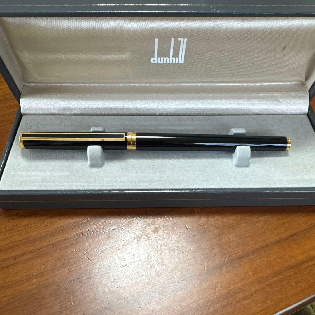 dunhill 万年筆 黒 ゴールド