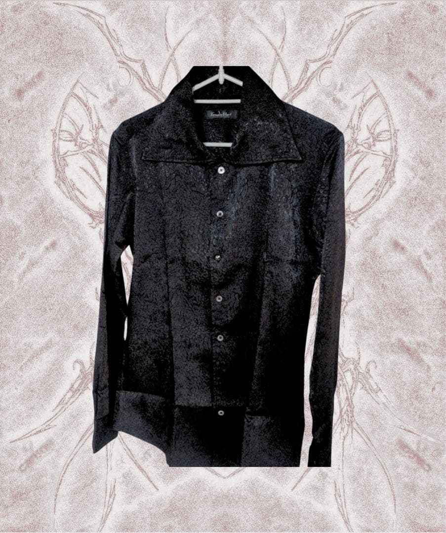 トップス 00s tornadomart black python dress shirt