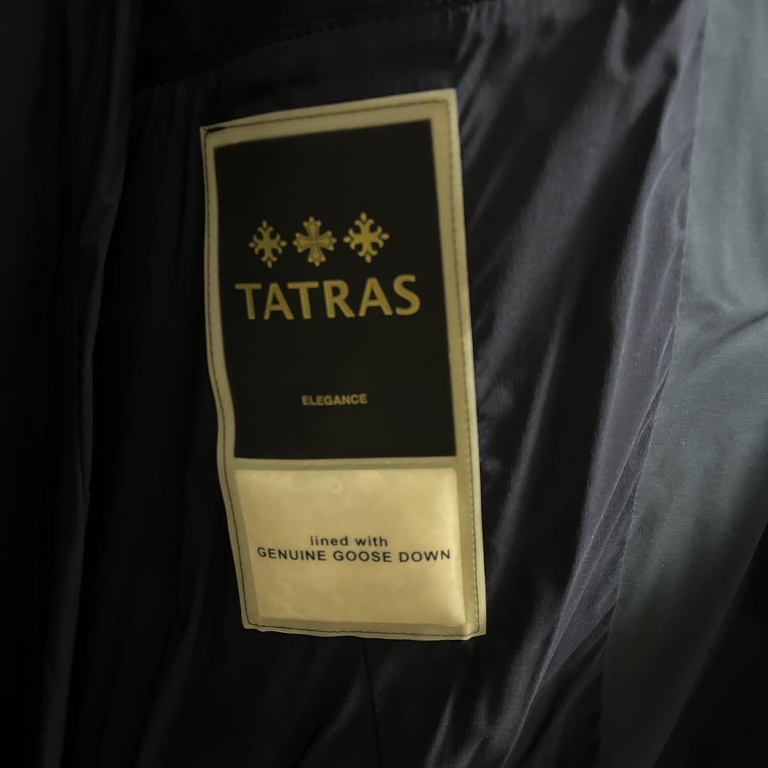 TATRAS ネイビー ダウンコート ベルト付き