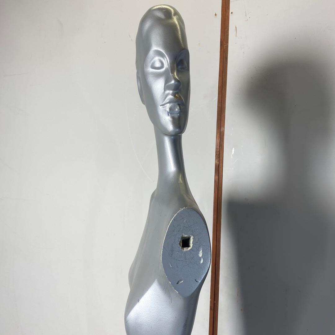 婦人用マネキン全身・シルバー色