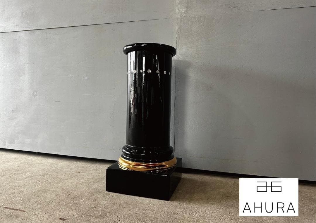 美品『AHURA』アウラ 台座 花台 飾り台 オブジェ スワロフスキー