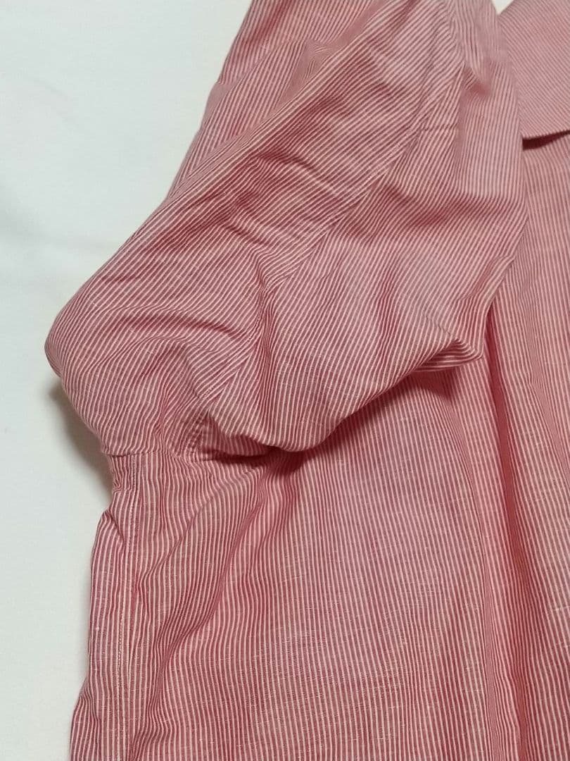 LIVERANO&LIVERANO リベラーノリベラーノ 麻綿 ストライプシャツ