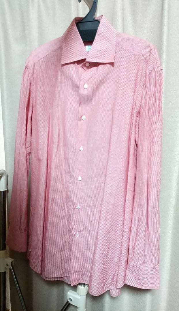 LIVERANO&LIVERANO リベラーノリベラーノ 麻綿 ストライプシャツ