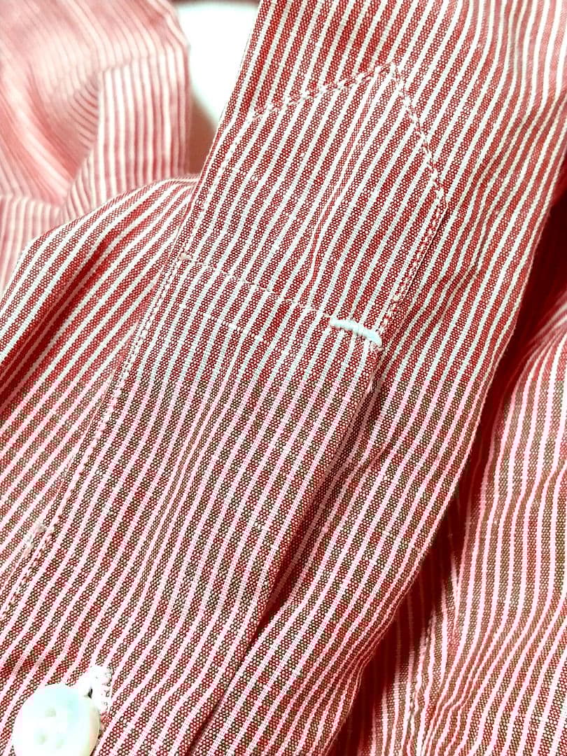 LIVERANO&LIVERANO リベラーノリベラーノ 麻綿 ストライプシャツ