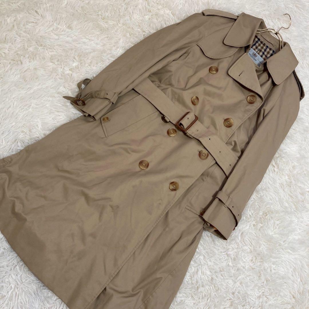 Aquasciam トレンチコート ベージュ オフィス キレイめ オシャレ