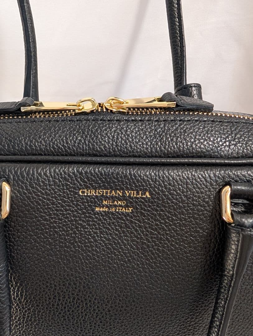 クリスチャンヴィラ ボストンバッグ ブラック