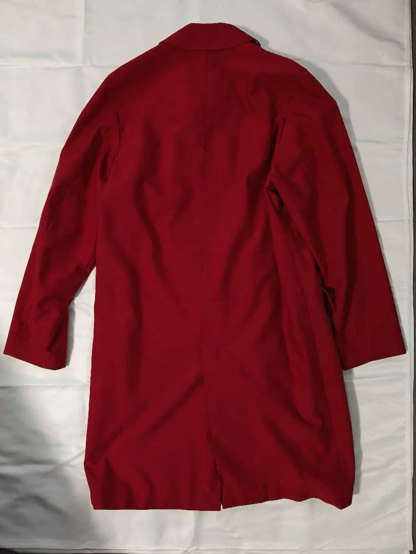 Burberry 赤 ステンカラーコート 美品