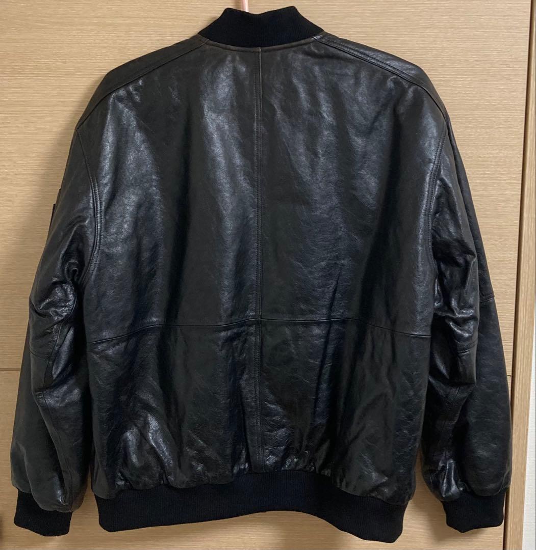 パブロヴィンチ　PABLO VINCI レザー ボンバージャケット　牛革　茶芯
