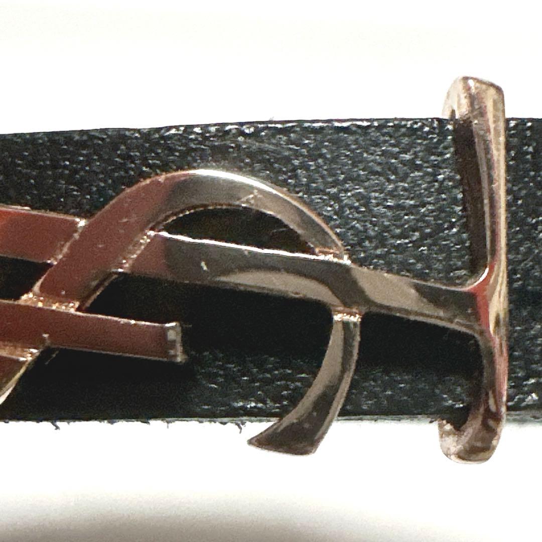 美品　SAINT LAURENT 　サンローラン　ブレスレット　バングル　レザー