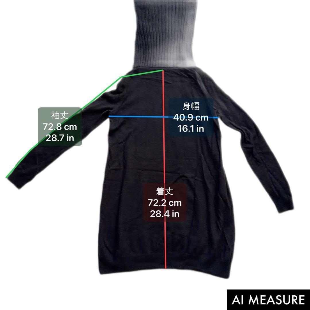 theory カシミヤ100% ニット ワンピース オフタートル 黒　セオリー