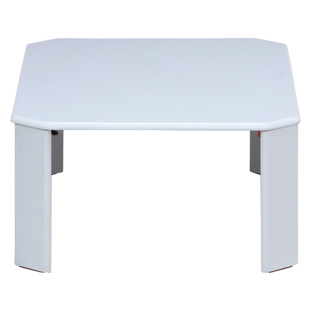 鏡面ローテーブル W90 ホワイト