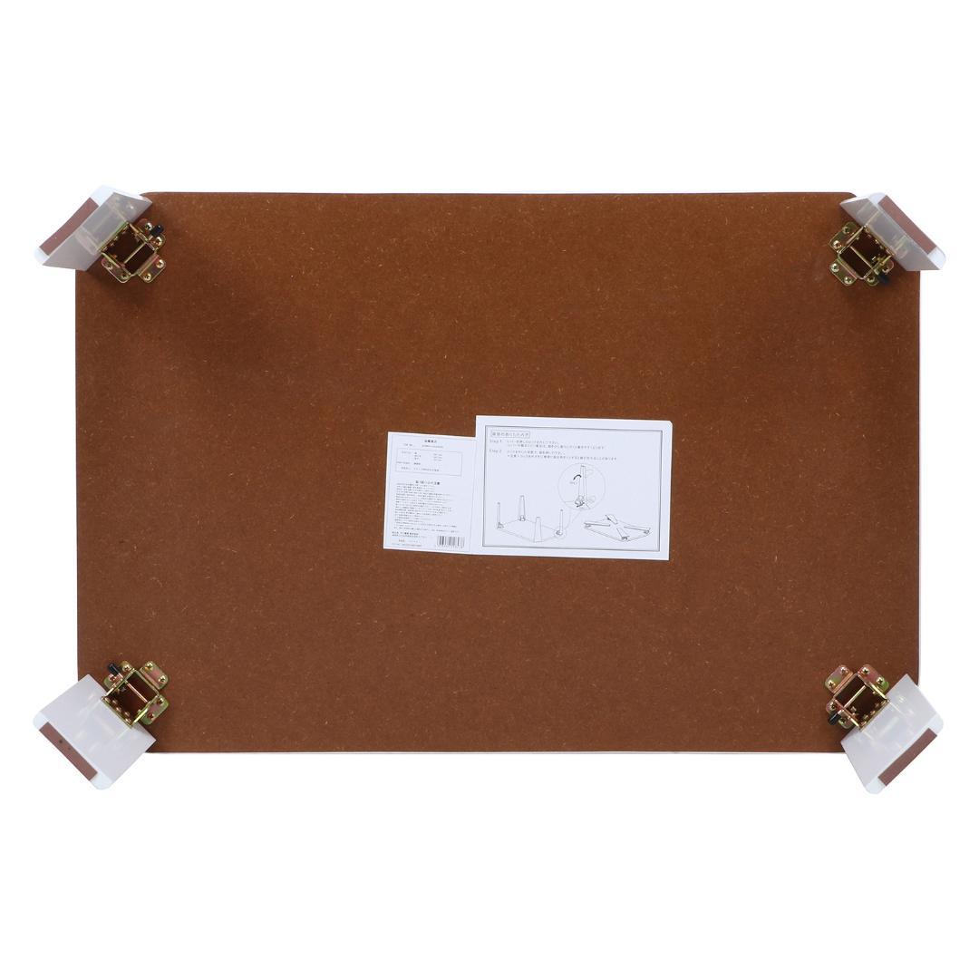 鏡面ローテーブル W90 ホワイト