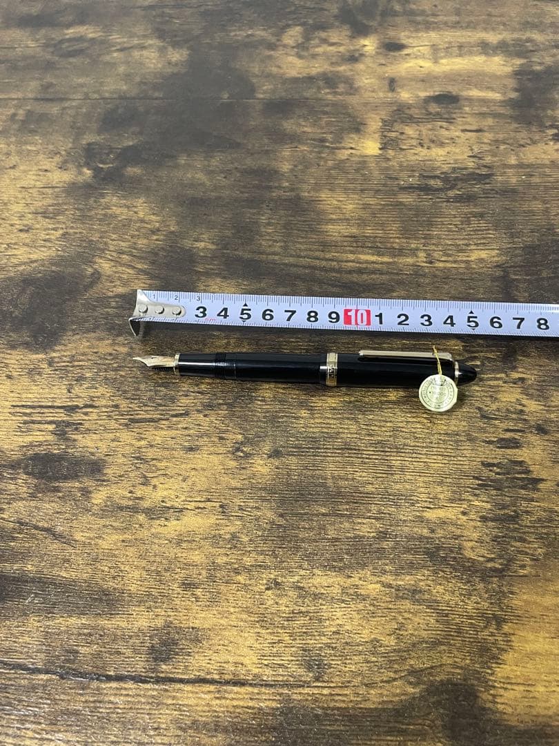 未使用　タグ付き　旧ニブ　JIS刻印　14金　ホワイトゴールド　万年筆　字幅B