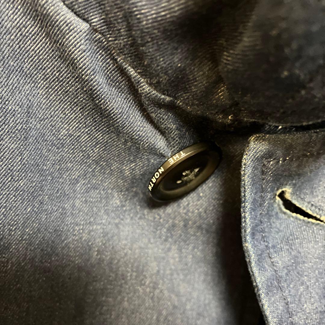 美品　ノースフェイス　ステンカラーコート　デニムネイビー　チャオパニックコラボ