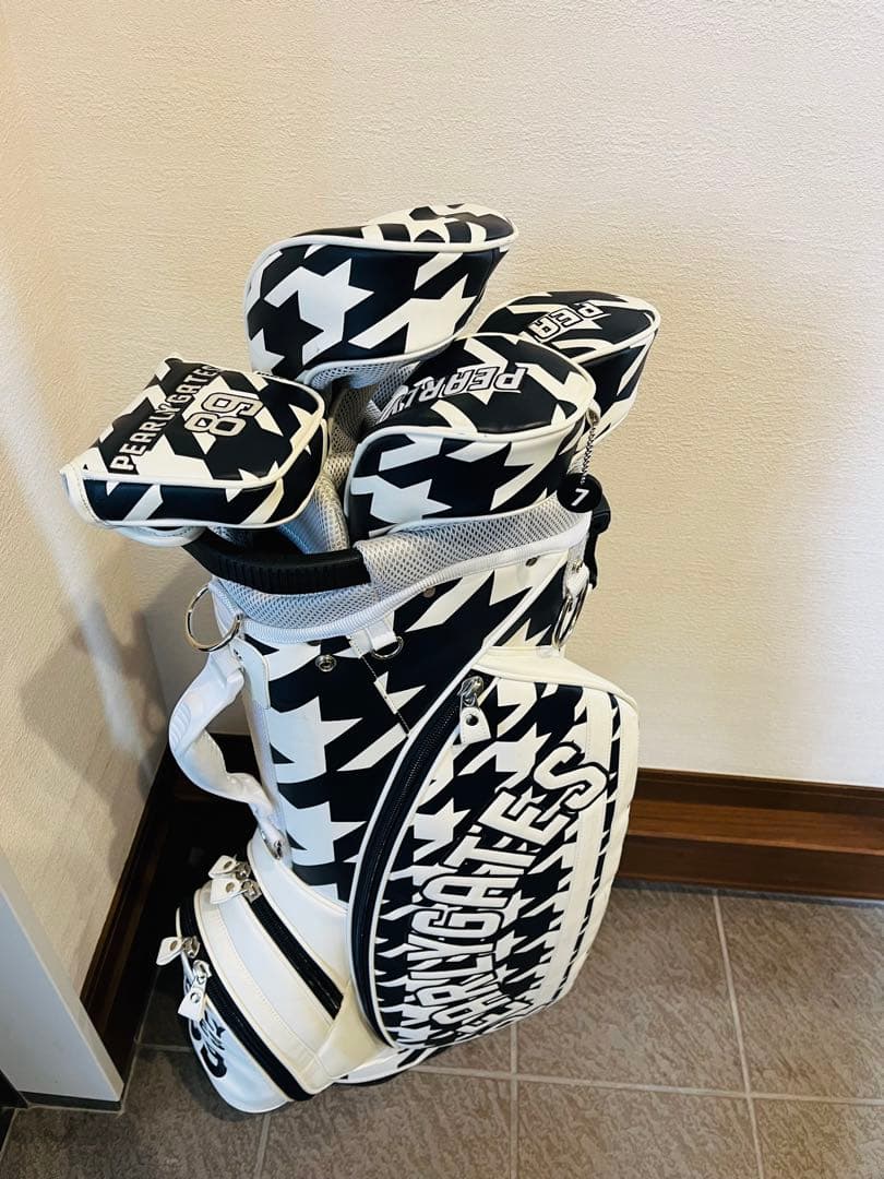 PEARLY GATES パーリーゲイツ　キャディバッグ 千鳥柄