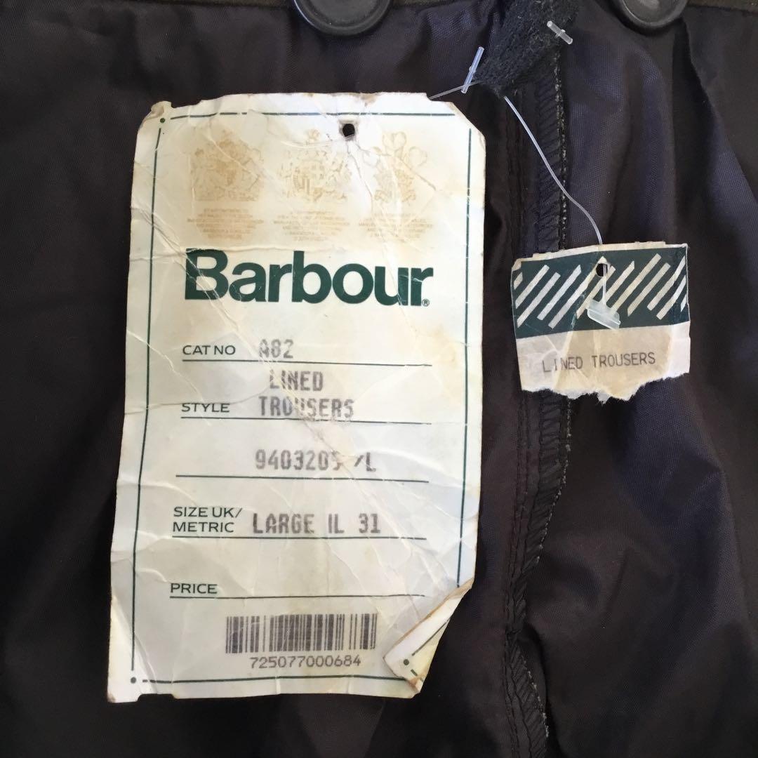 バブアー◆94年/デッドストック◎3クラウン/オーバーパンツ/ハンティングパンツ