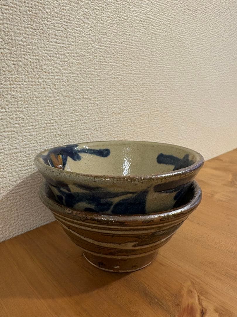 【918】やちむん　5寸　3.5寸　4点セット　沖縄　北窯　宮城正享　工房