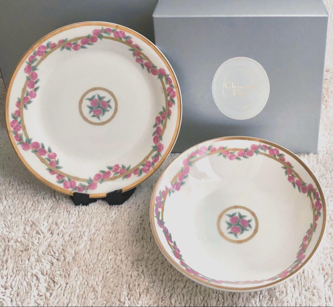 Christian Dior オルタンシア大皿 オルタンシアボール2点セット