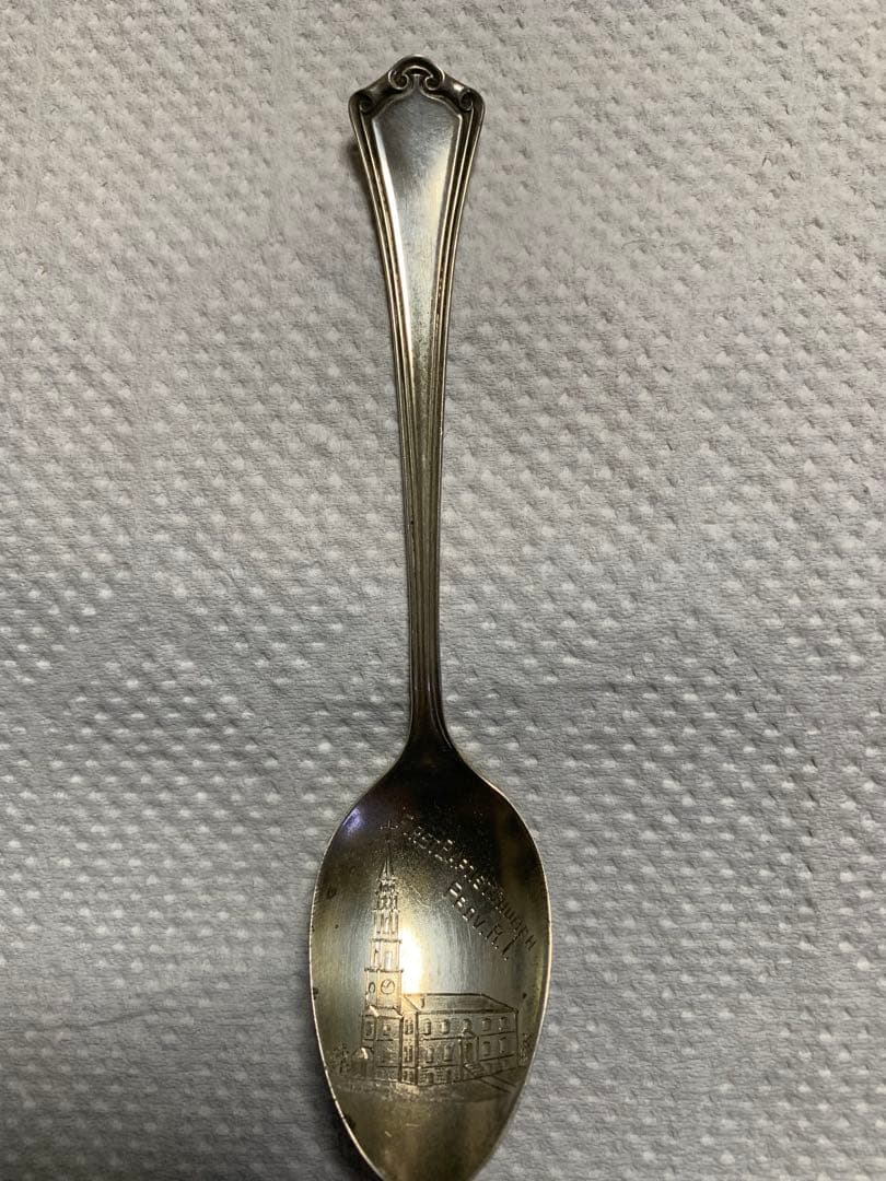 スターリング純銀925ファーストバプティスト教会 スーベニアスプーン