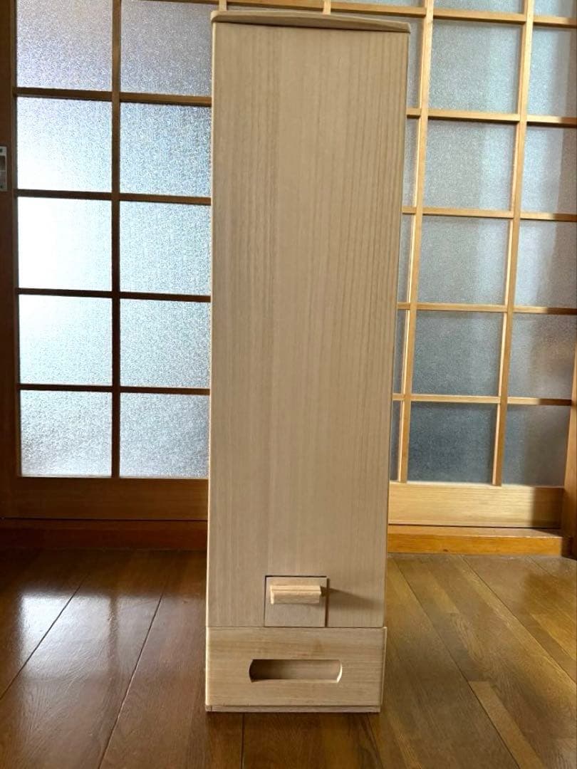 桐米びつ　米蔵　30kgタイプ 竹本力雄作 防湿 防虫 ライスストッカー