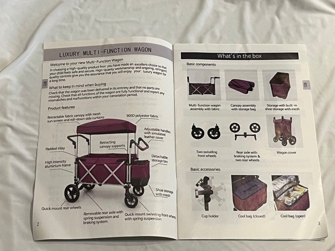 Newox キャリーワゴン ストローラーワゴン 二人乗り ベビーカー 双子 年子