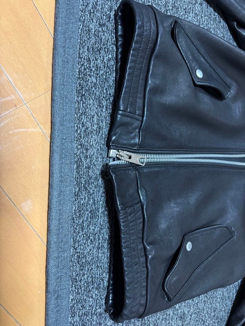 ※ウメ吉【美品】Schott No.3111028 ゴートレザー ブラック