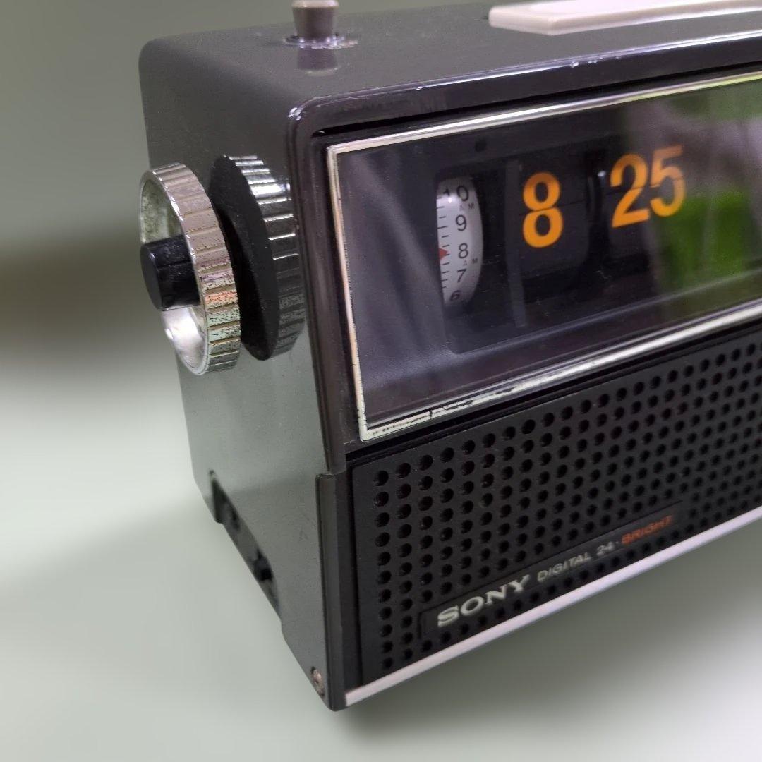 SONY デジタル24ブライト 置時計 ブラック 完動美品